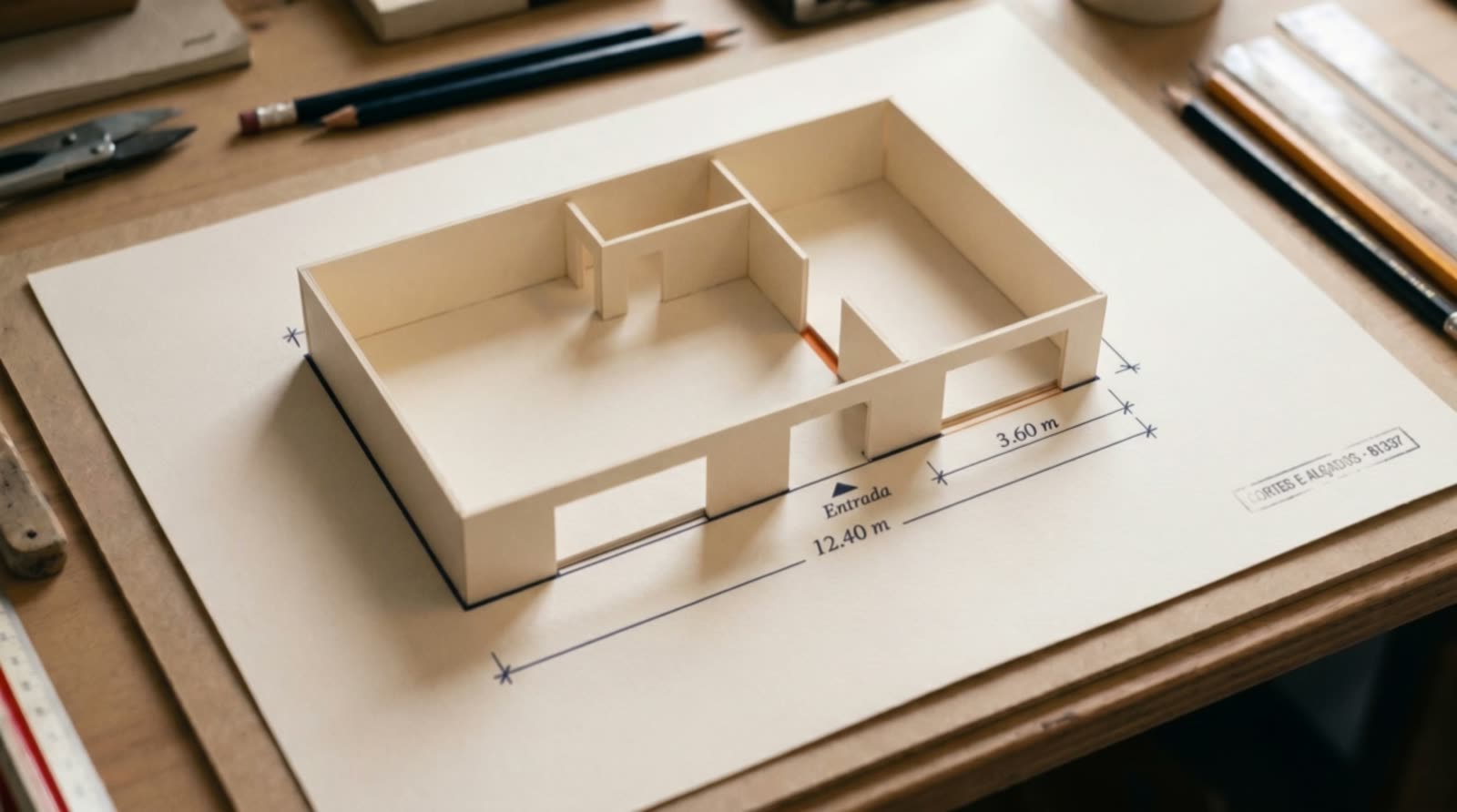 Maqueta a transformar-se em loja em obra